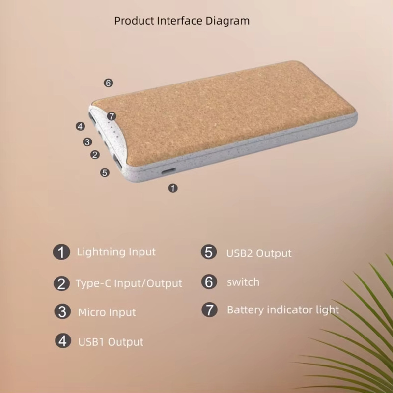 Cork powerbank 10000mAh